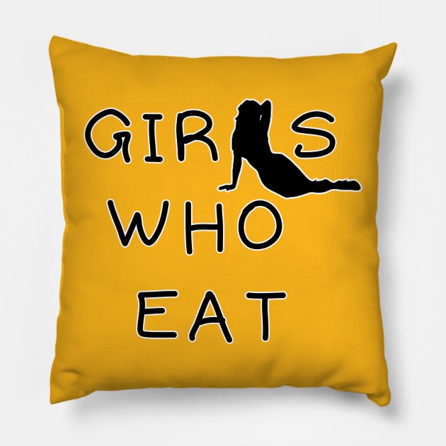 Girls who eat Pillow by Khanna_Creation