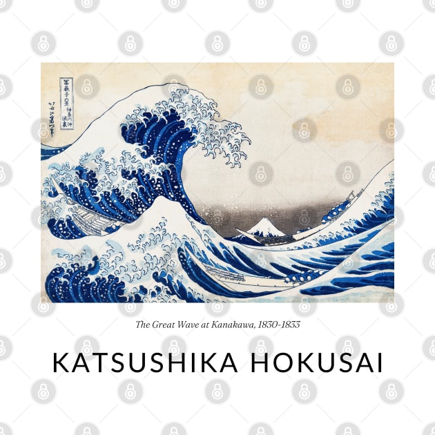 The Great Wave at Kanakawa, 1830-1833 by fleurdesignart