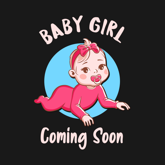 Baby Girl Is Coming Pregnancy Announcement Parents by Foxxy Merch