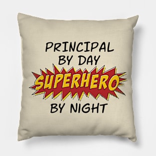 Principal By Day Superhero By Night – T Shirt Pillow