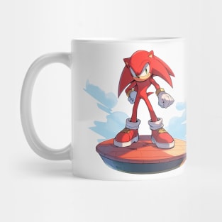 Sonic The Hedgehog Retro Knuckles Black Mug