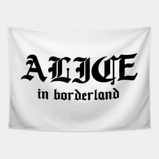 Alice in borderland title black Tapestry