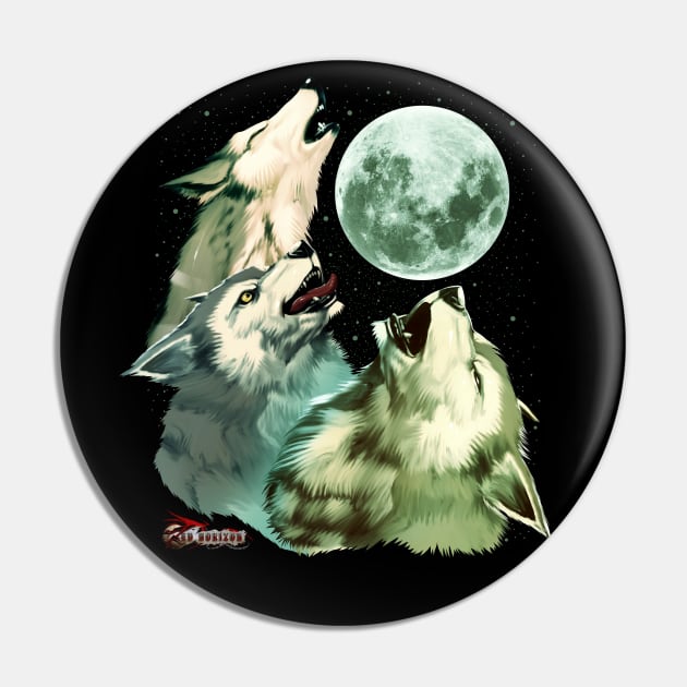 Red Horizon - 3 Power Moon Pin by JascoGames