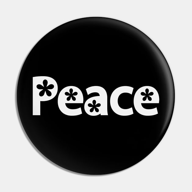 Peace typographic logo design Pin by BL4CK&WH1TE 