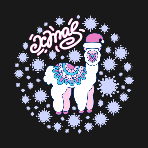 Llama Xmas by Mashmuh