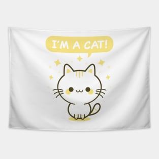I'm A Cat! - Yellow Kitty Tapestry