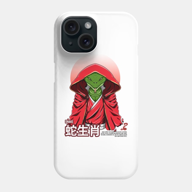 Snake chinese zodiac Phone Case by Wahyuwm48