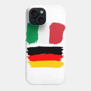 Italian and Germany flag Phone Case