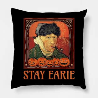 Funny Halloween Van Gogh Pillow