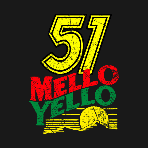 51 MELLO YELLO - DAYS OF THUNDER - DISTRESSED by ajarsbr