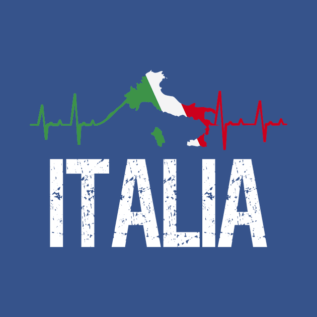 Italia Heartbeat Proud Italian Flag Italy 2021 by Gtrx20