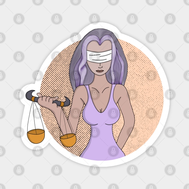 Libra and the Lady of Justice Magnet by DiegoCarvalho