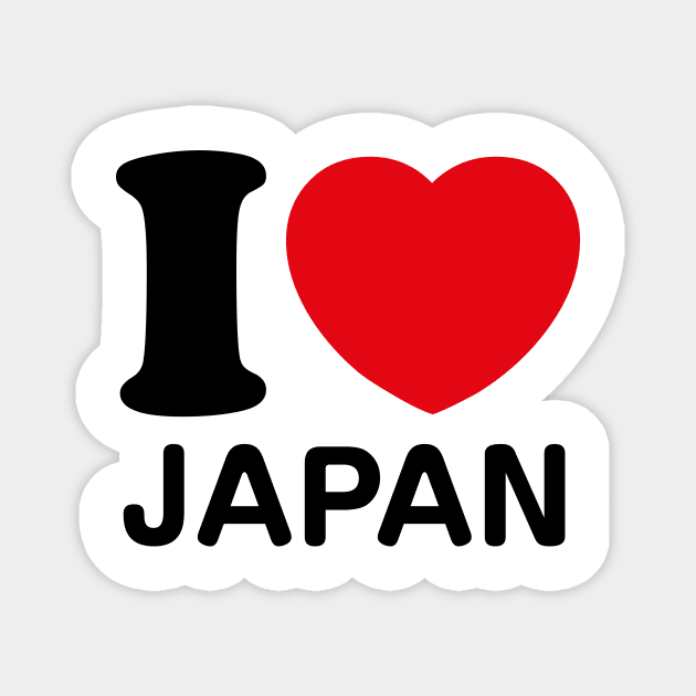 I Love Japan Magnet by conform