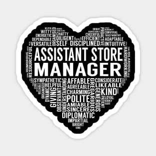 Assistant Store Manager Heart Magnet