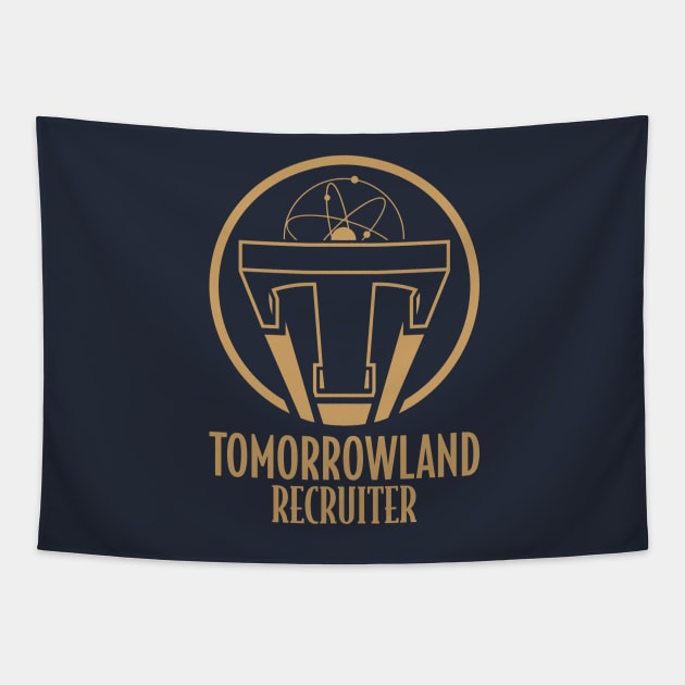 Tomorrowland Recruiter Tapestry by seriefanatic