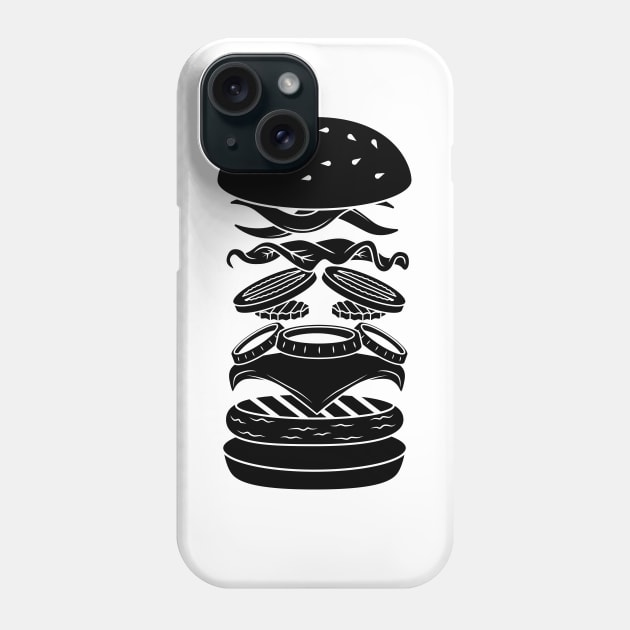 Burger Anatomy Phone Case by Woah_Jonny