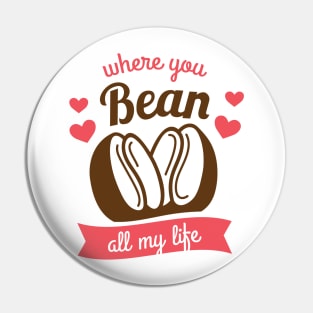 Where Have You Bean All My Life Coffee Lover Pin