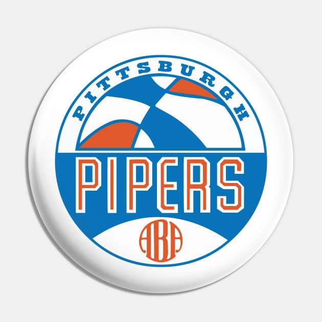 Retro Pittsburgh Pipers Basketball 1967 Pin by LocalZonly