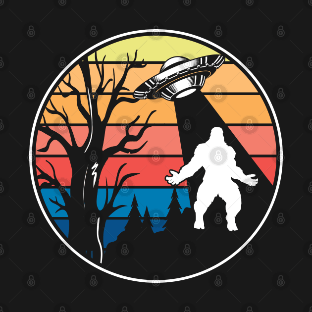 Retro alien ufo bigfoot abduction by Dylante