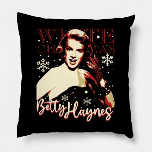 Betty Haynes White Christmas Pillow