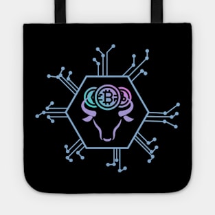 Bullish Crypto Fusion: Bitcoin & Blockchain Design Tote