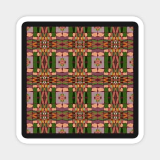 Geometric pattern in ethnic style. Magnet