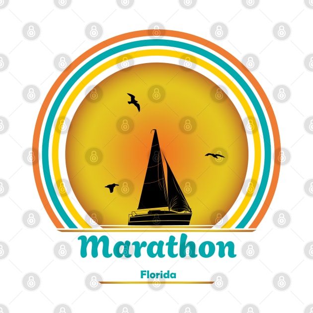 Marathon Florida Sailing by eighttwentythreetees