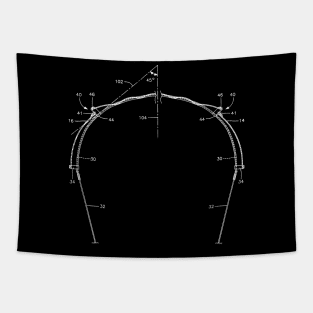 Parachute Vintage Patent Drawing Tapestry