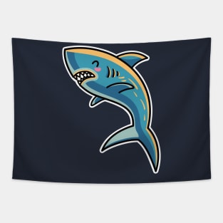 Kawaii Cute Shark Tapestry