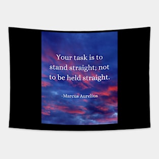 Marcus Aurelius: Stand Tall, Be Your Own Support Tapestry