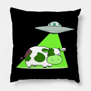 Cow Alien Abduction Pillow