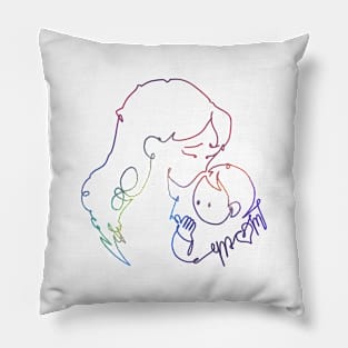 rainbow mom Pillow