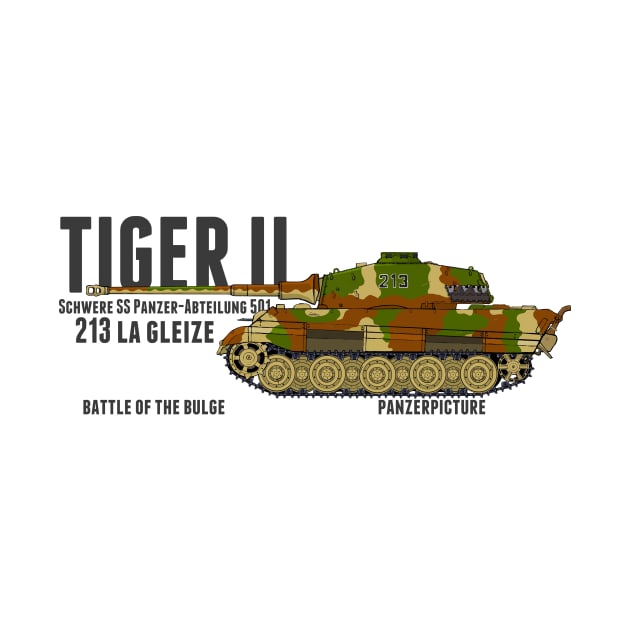 Tiger II 213 La Gleize Battle of the Bulge by Panzerpicture