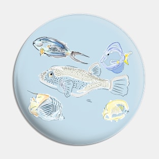 Red Sea Fishes Pin