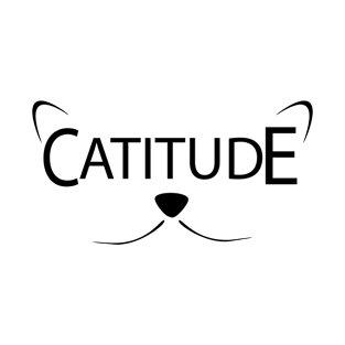 Catitude Gatitud style design T-Shirt