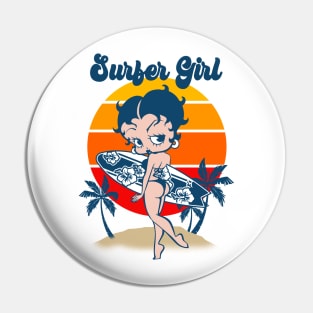 BETTY BOOP - Surfer girl Pin