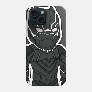 Black Phanter Cute Face Phone Case