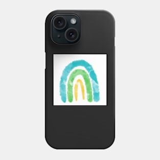 Green Yellow and Blue Rainbow Phone Case