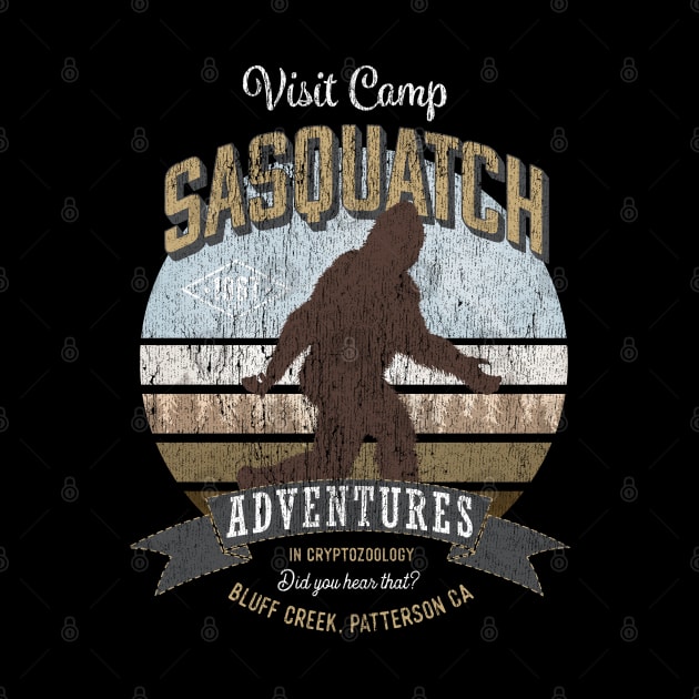 Visit Camp Sasquatch - Funny Big Foot TDesign by Vector Deluxe