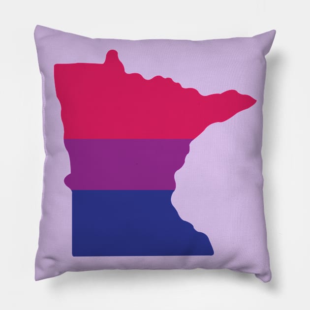 Minnesota Bi Pride Pillow by littleSamantics