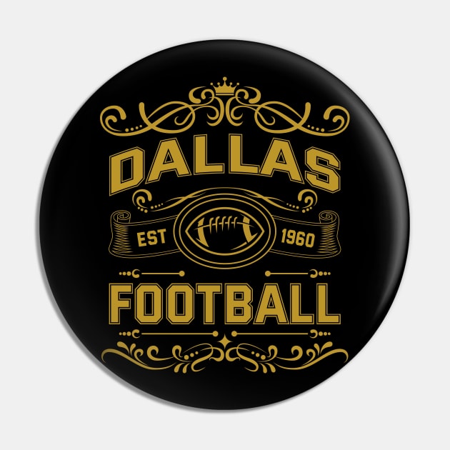 Vintage Dallas Football Pin by carlesclan