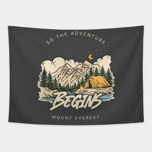 So the Adventure Begins Mount Everest Tapestry