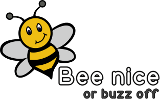 Bee Nice or Buzz Off Magnet