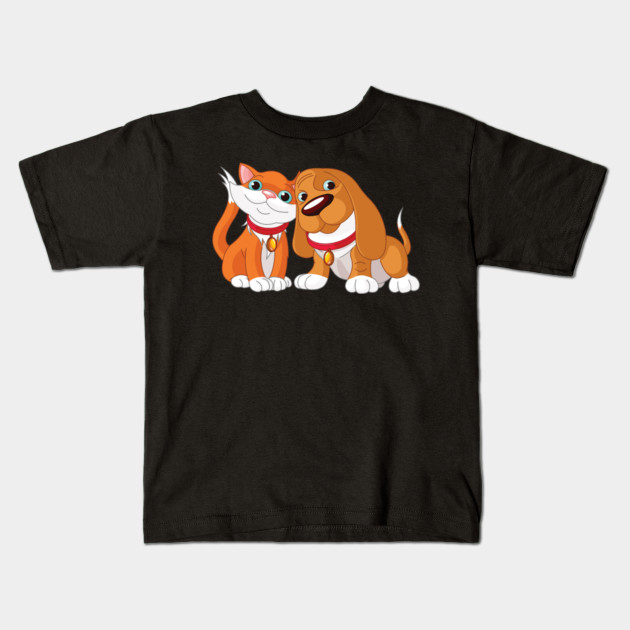 Happy Dog And Cat Happy Dog And Cat Kids T Shirt Teepublic