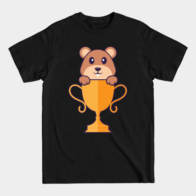 Discover Cute squirrel with gold trophy. - Trophy - T-Shirt