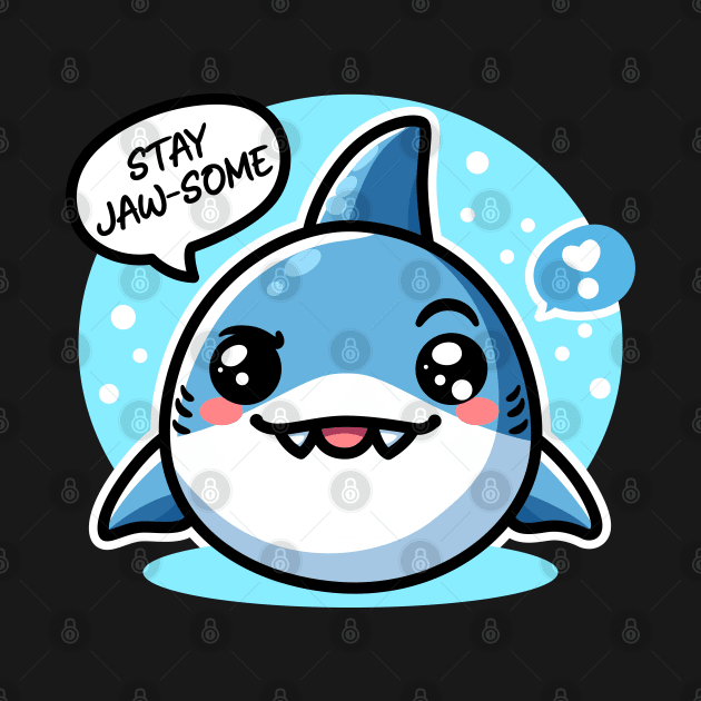 Shark Stay Jaw-Some by JS Arts