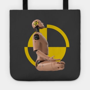 Crash Test Dummy Yellow Man Testing Car Crash Tote