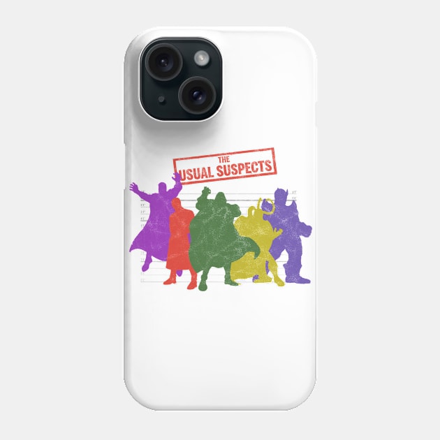 THE USUAL SUPERVILLAINS Phone Case by thechromaticscale