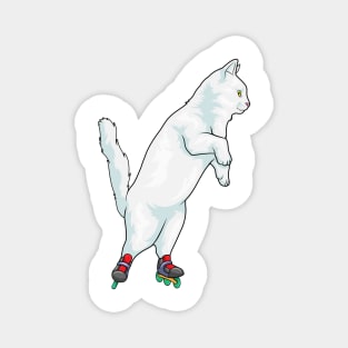 Cat Inline skating Roller skates Sports Magnet