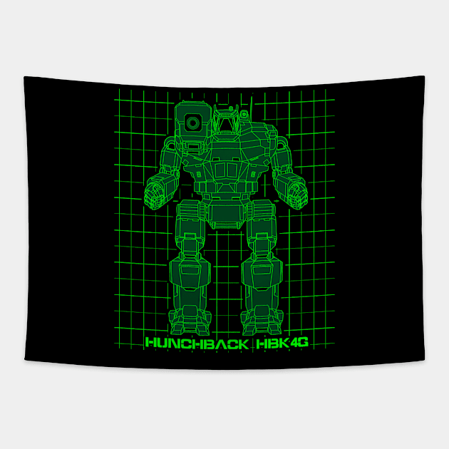 Hunchback mech Tapestry by Oswald's Oddities